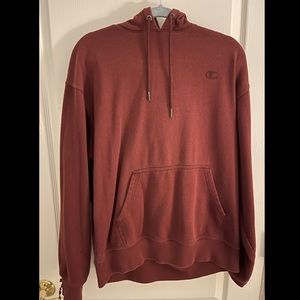 Champion maroon dark red hoodie sweatshirt